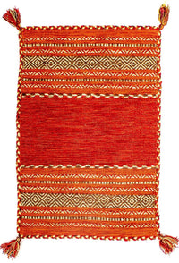 Alfombra Kelim - Tendencia - 90 x 60 cm - rojo