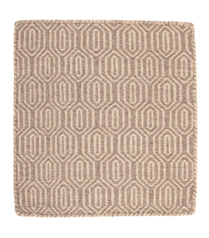 Alfombra Kelim - Tendencia cuadrado  - 46 x 45 cm - marrón claro