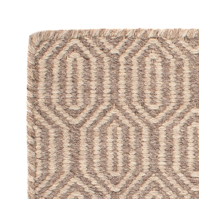 Alfombra Kelim - Tendencia cuadrado  - 46 x 45 cm - marrón claro