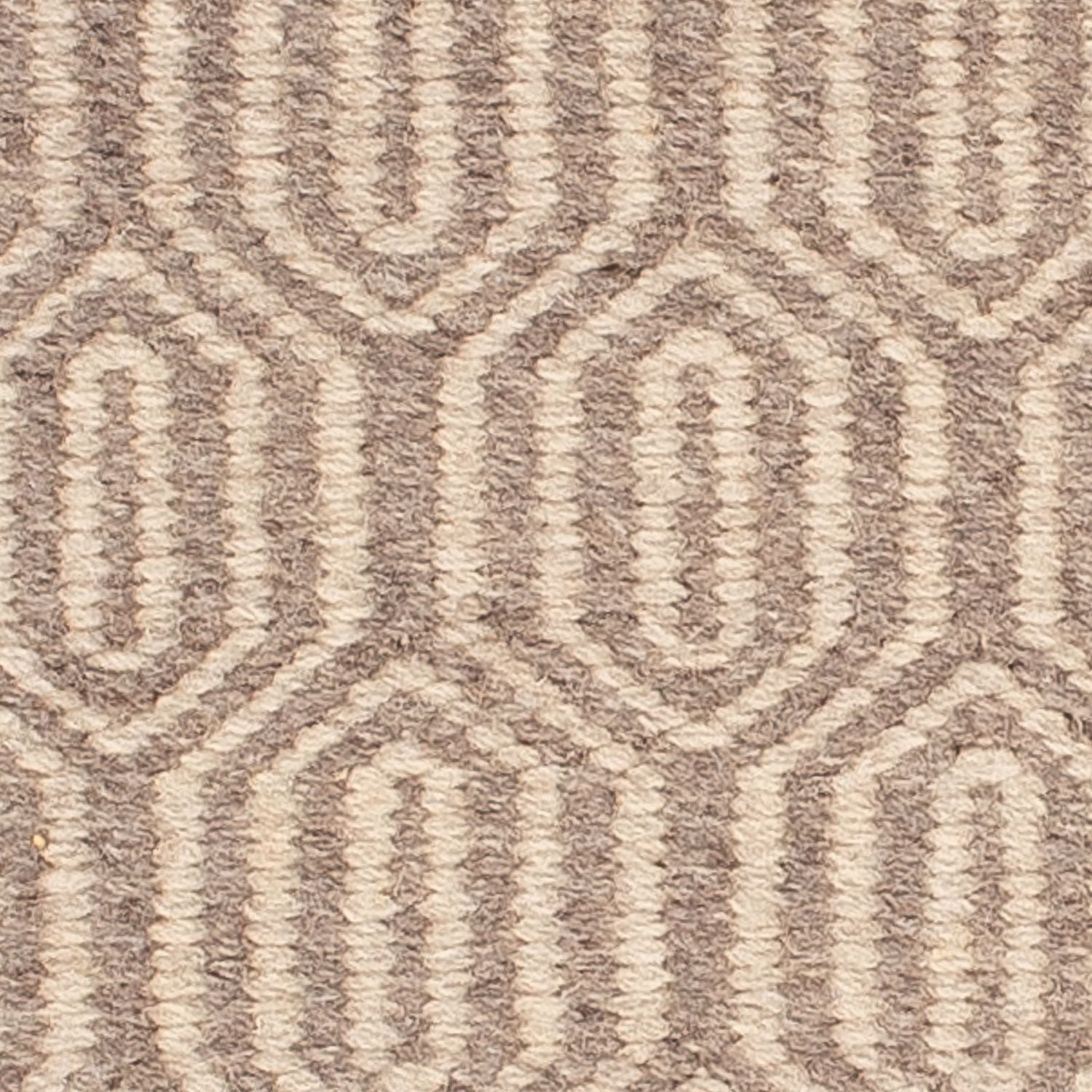 Alfombra Kelim - Tendencia cuadrado  - 46 x 45 cm - marrón claro