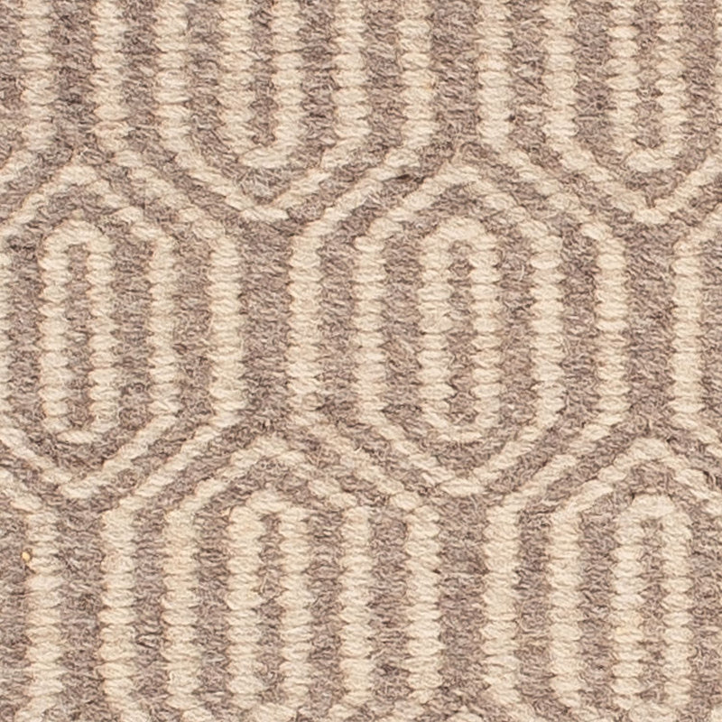 Alfombra Kelim - Tendencia cuadrado  - 46 x 45 cm - marrón claro