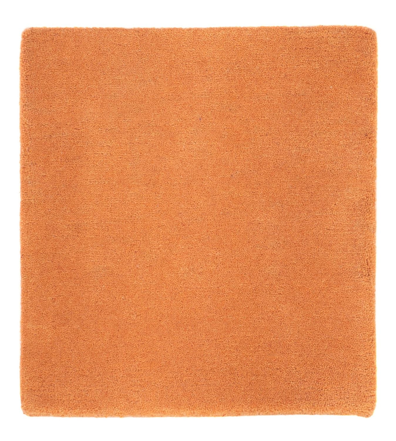 Alfombra de Nepal cuadrado  - 49 x 44 cm - naranja
