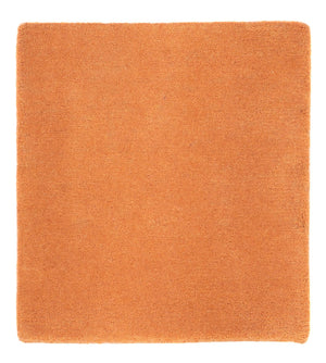Alfombra de Nepal cuadrado  - 49 x 44 cm - naranja