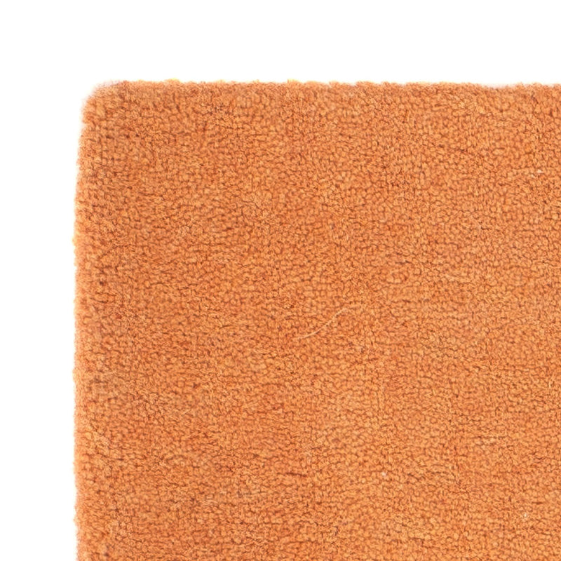 Alfombra de Nepal cuadrado  - 49 x 44 cm - naranja