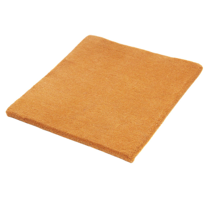 Alfombra de Nepal cuadrado  - 49 x 44 cm - naranja