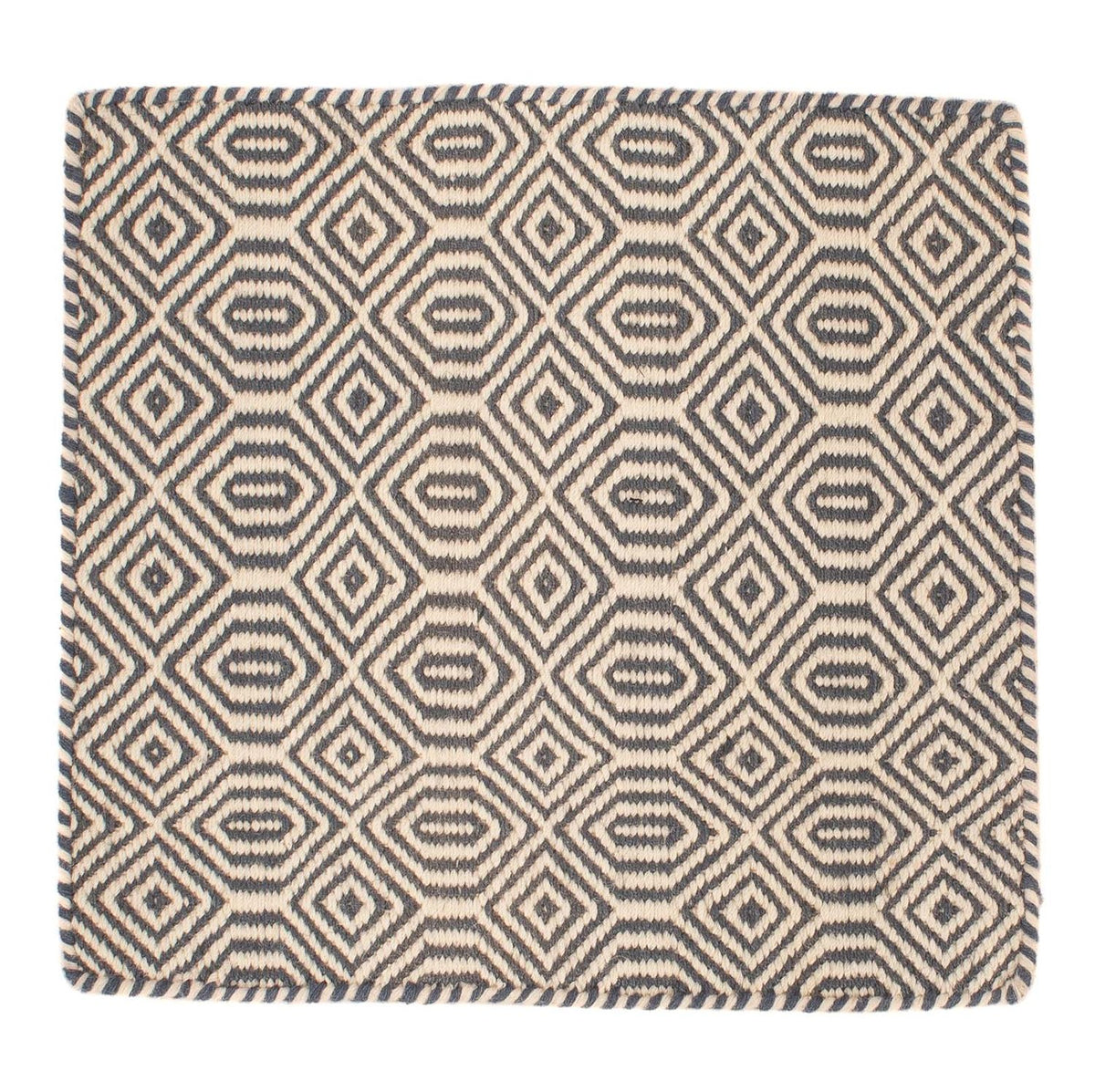 Alfombra Kelim - Tendencia cuadrado  - 47 x 44 cm - multicolor