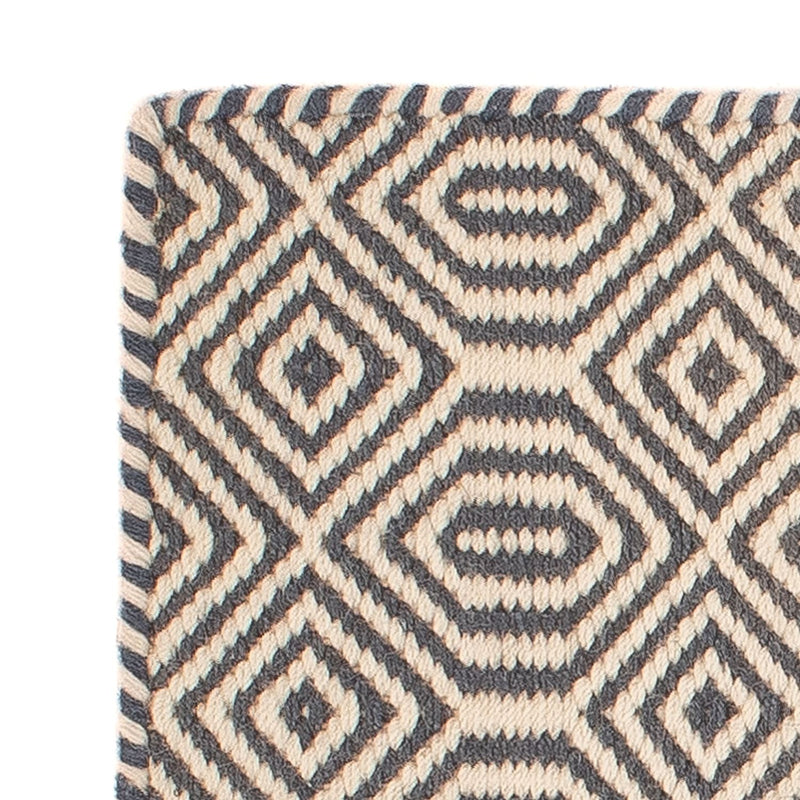 Alfombra Kelim - Tendencia cuadrado  - 47 x 44 cm - multicolor