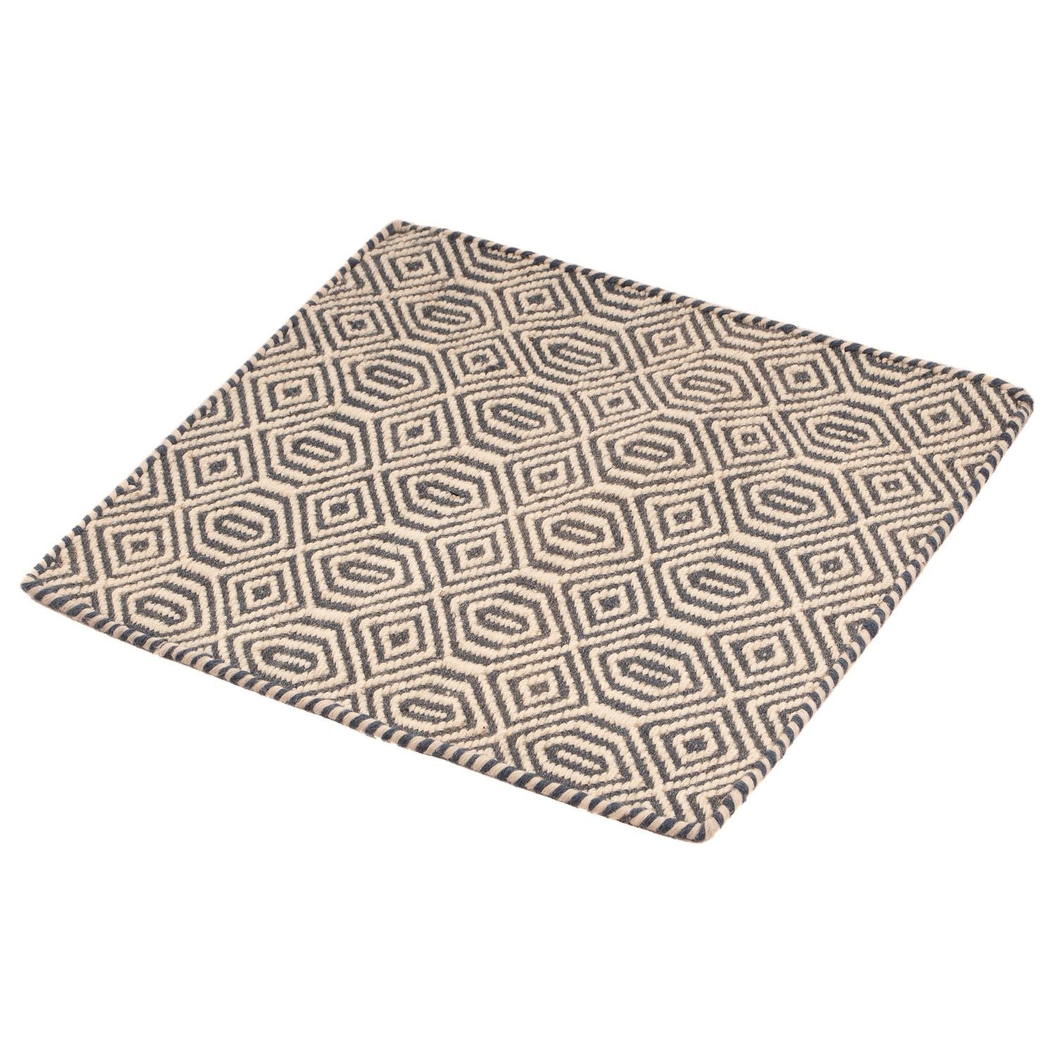 Alfombra Kelim - Tendencia cuadrado  - 47 x 44 cm - multicolor