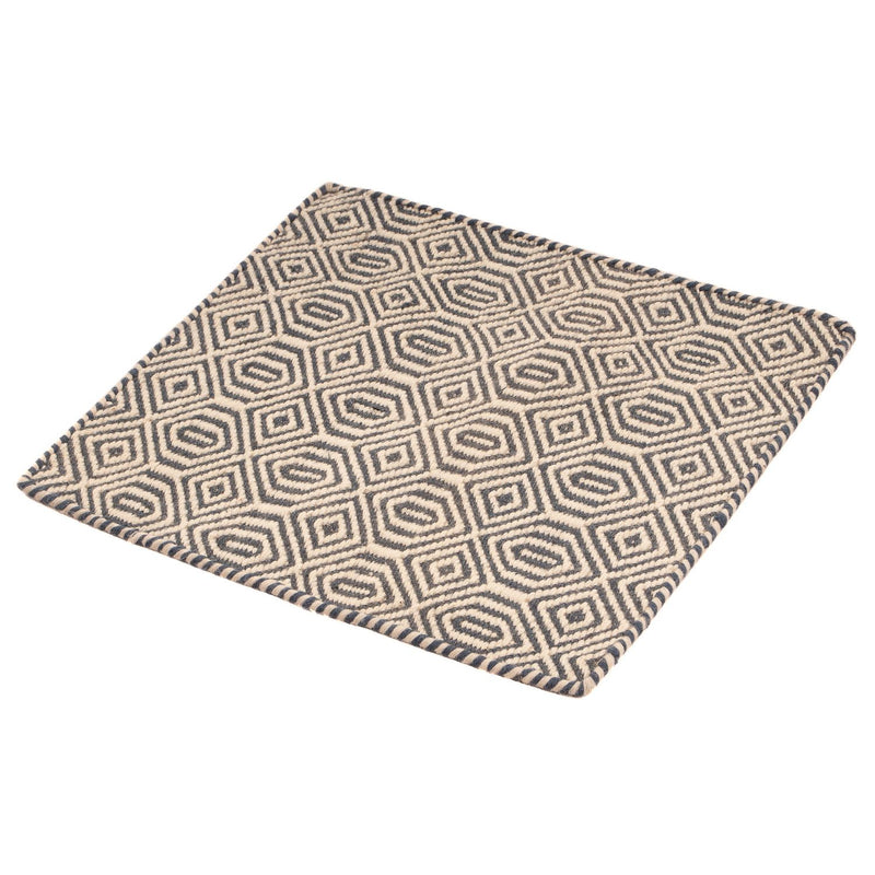 Alfombra Kelim - Tendencia cuadrado  - 47 x 44 cm - multicolor