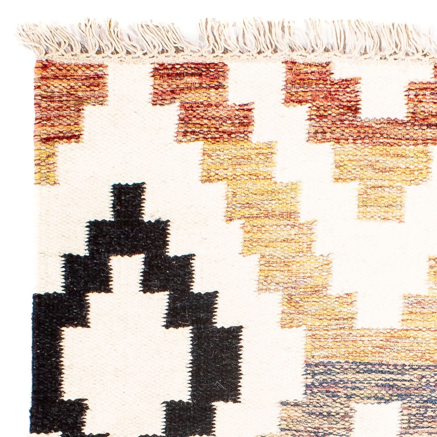 Alfombra Kelim - Tendencia cuadrado  - 69 x 67 cm - beige