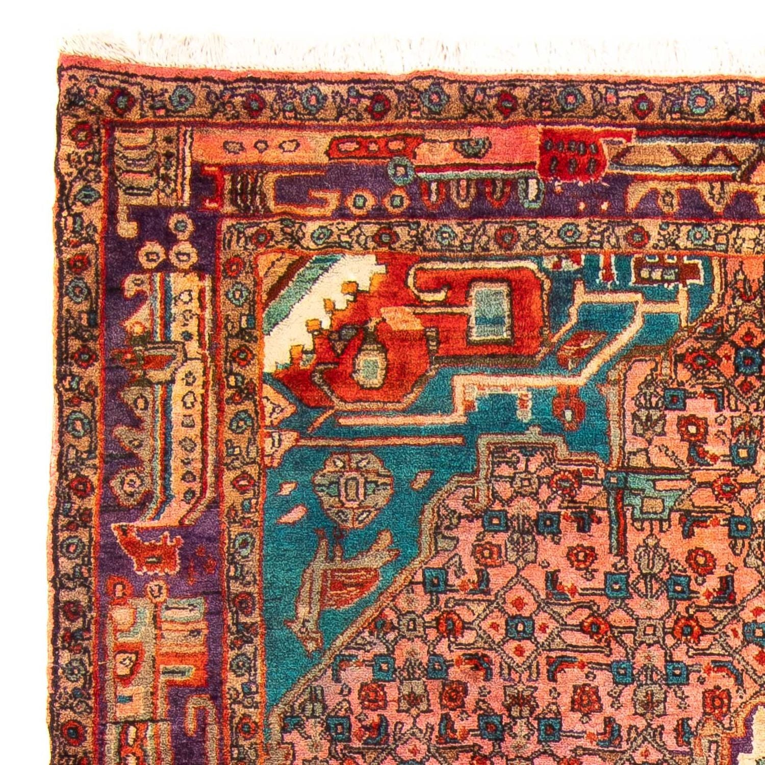 Alfombra de pasillo Alfombra persa - Nómada - 257 x 100 cm - multicolor