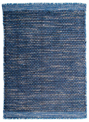 Alfombra Kelim - Tendencia - 88 x 62 cm - azul oscuro