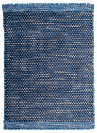 Alfombra Kelim - Tendencia - 88 x 62 cm - azul oscuro