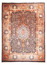 Alfombra persa - Clásica - 400 x 293 cm - azul oscuro