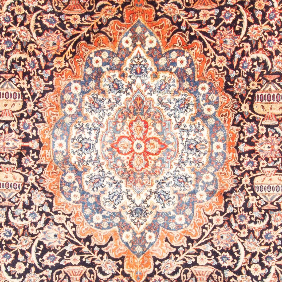 Alfombra persa - Clásica - 400 x 293 cm - azul oscuro