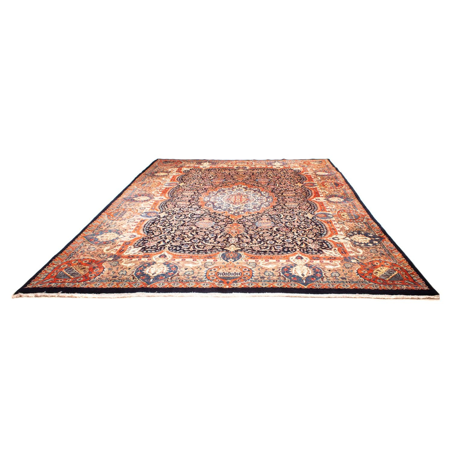 Alfombra persa - Clásica - 400 x 293 cm - azul oscuro