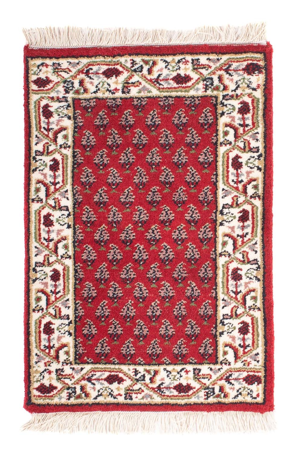 Alfombra oriental - Mir - Indus - 61 x 41 cm - rojo