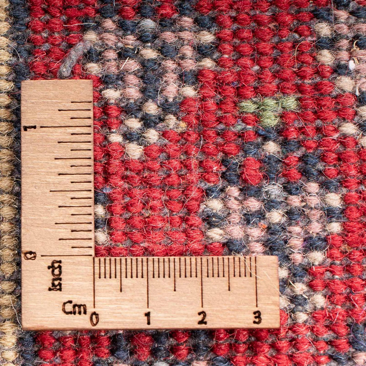 Alfombra oriental - Mir - Indus - 61 x 41 cm - rojo