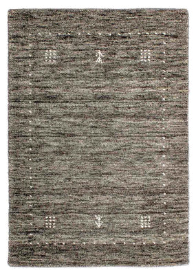 Alfombra Gabbeh - Loribaft Indus - 95 x 63 cm - gris