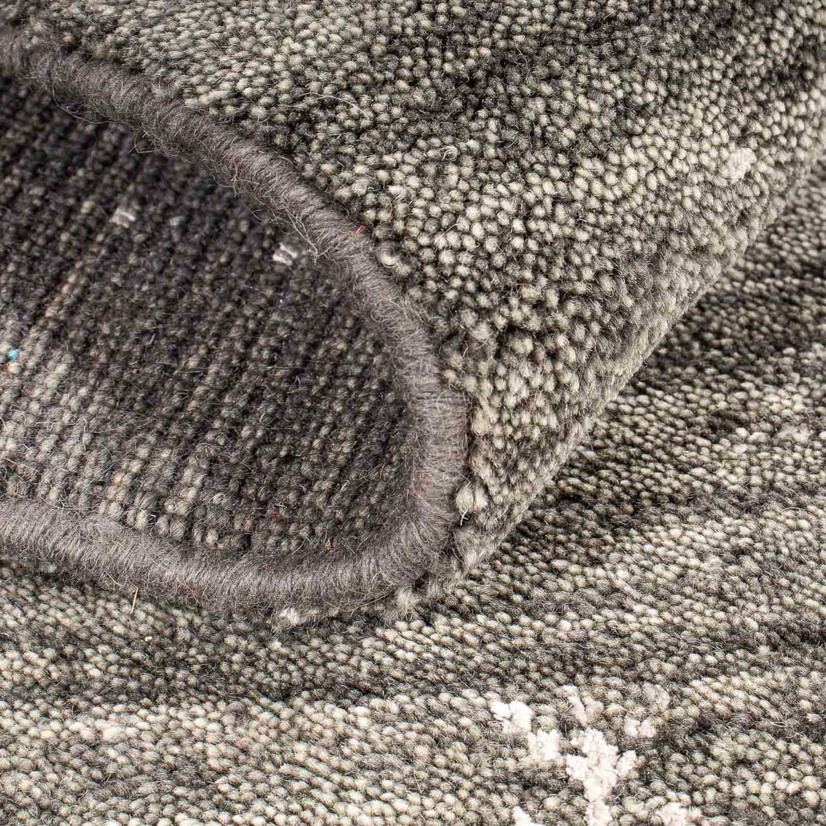 Alfombra Gabbeh - Loribaft Indus - 95 x 63 cm - gris