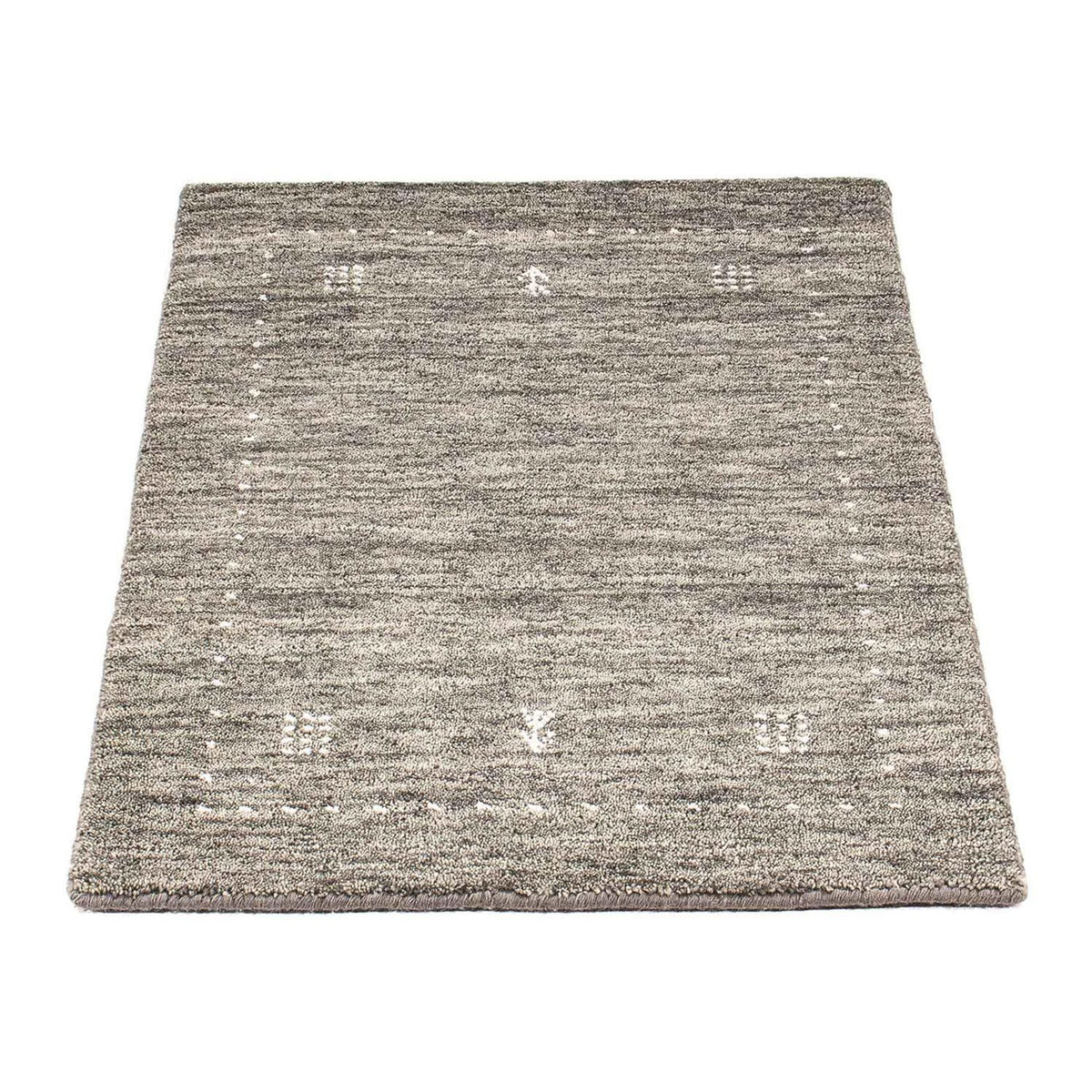 Alfombra Gabbeh - Loribaft Indus - 95 x 63 cm - gris