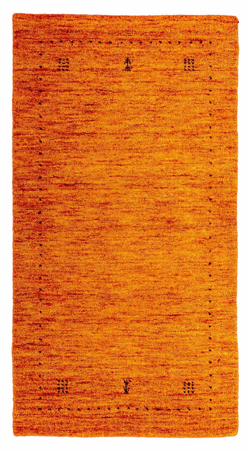 Alfombra Gabbeh - Loribaft Indus - 133 x 70 cm - naranja