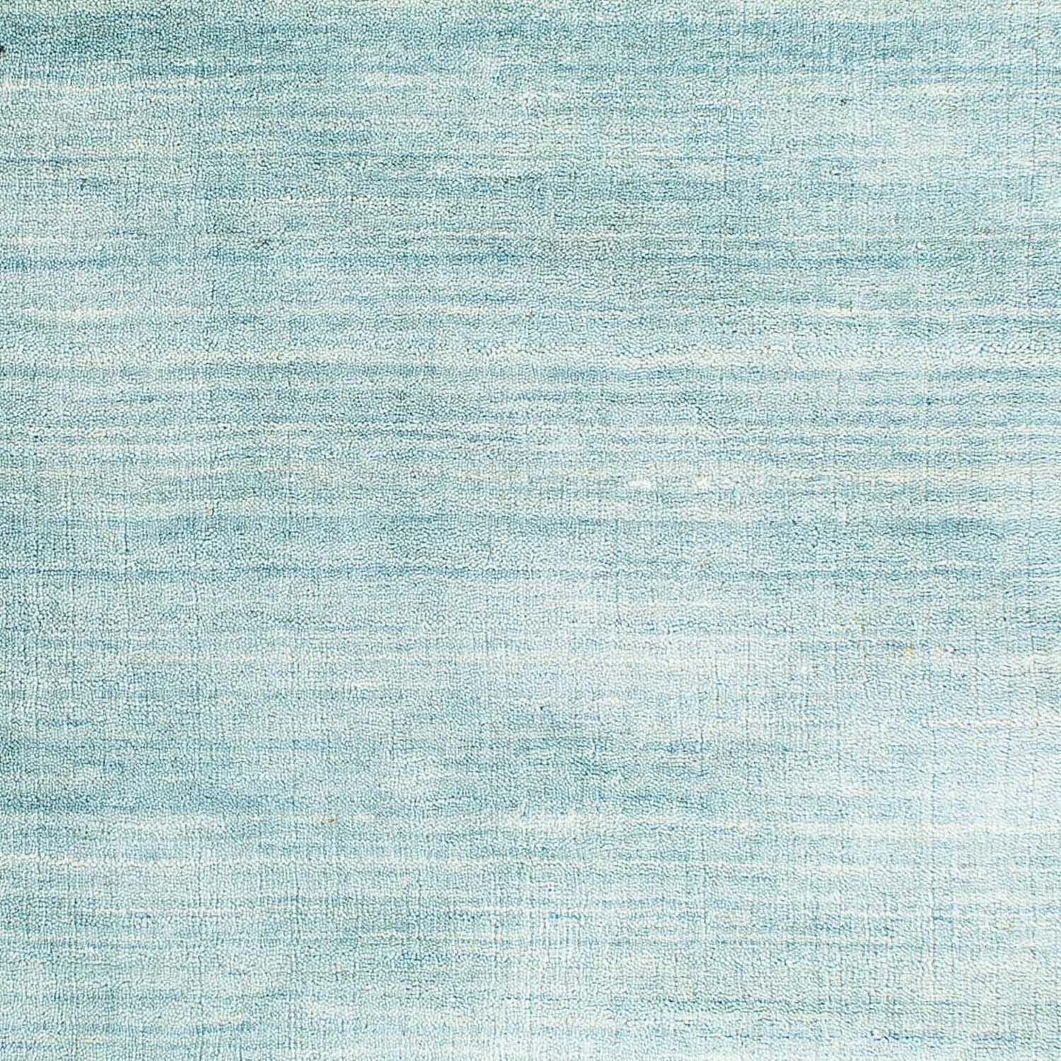 Alfombra Gabbeh - Loribaft Indus - 140 x 70 cm - azul claro