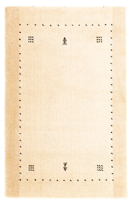 Alfombra Gabbeh - Loribaft Indus - 93 x 63 cm - beige