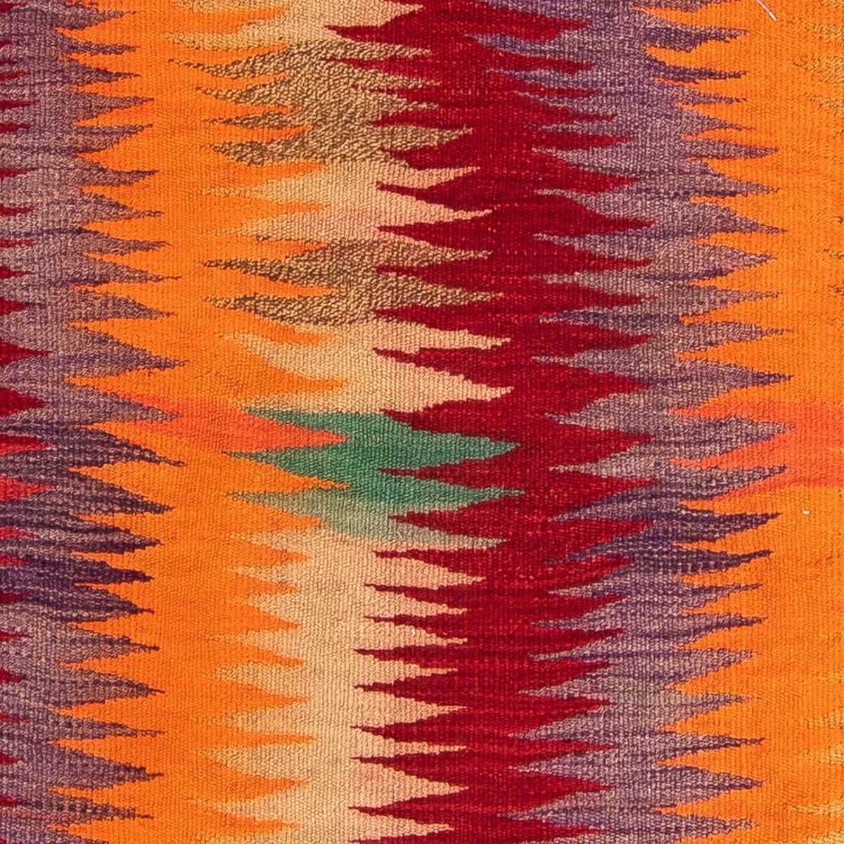 Alfombra de pasillo Alfombra Kelim - Antigua - 265 x 125 cm - multicolor