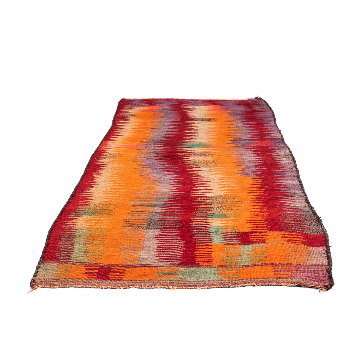 Alfombra de pasillo Alfombra Kelim - Antigua - 265 x 125 cm - multicolor