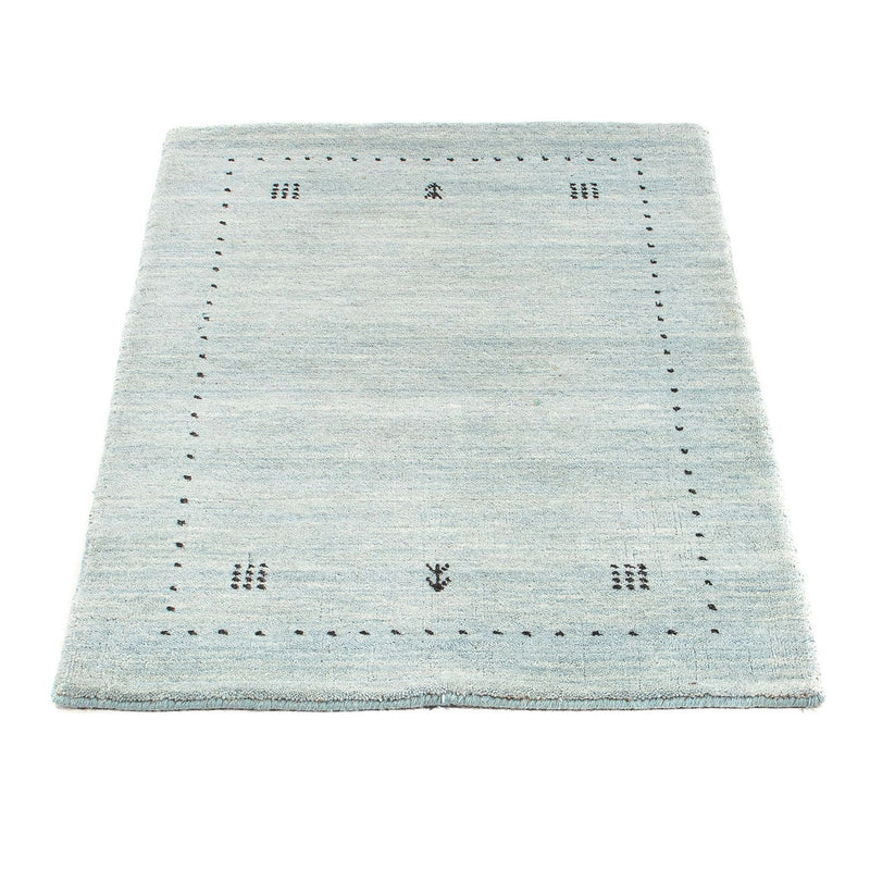 Alfombra Gabbeh - Loribaft Indus - 95 x 65 cm - azul claro