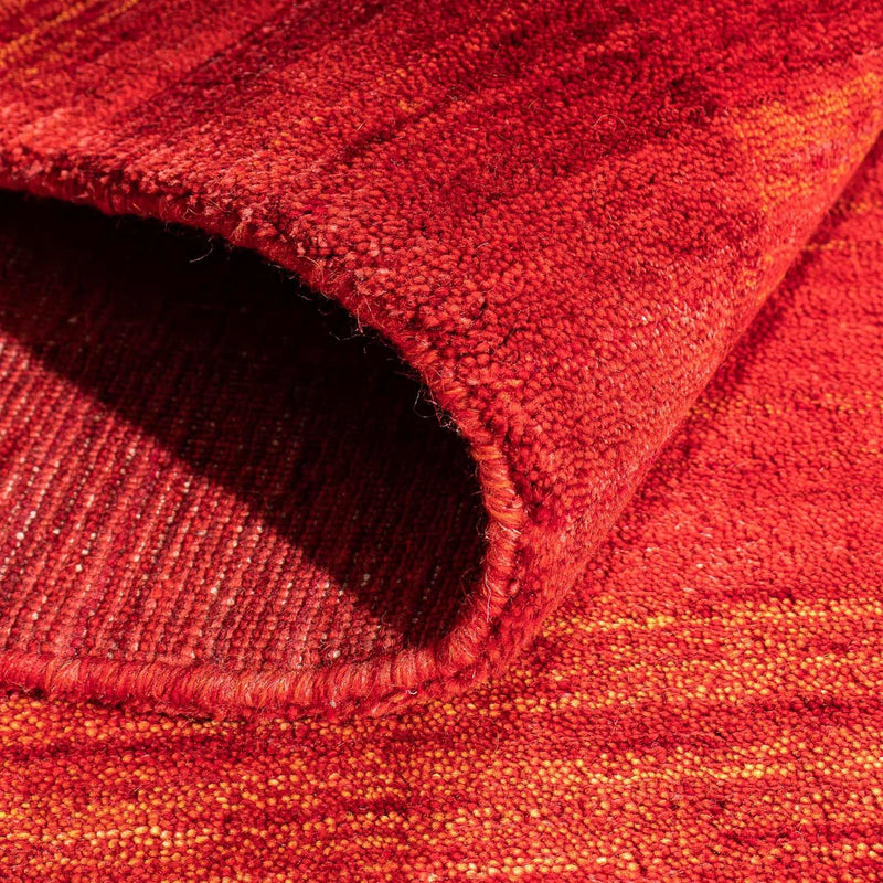 Alfombra Gabbeh - Loribaft Indus - 142 x 77 cm - rojo