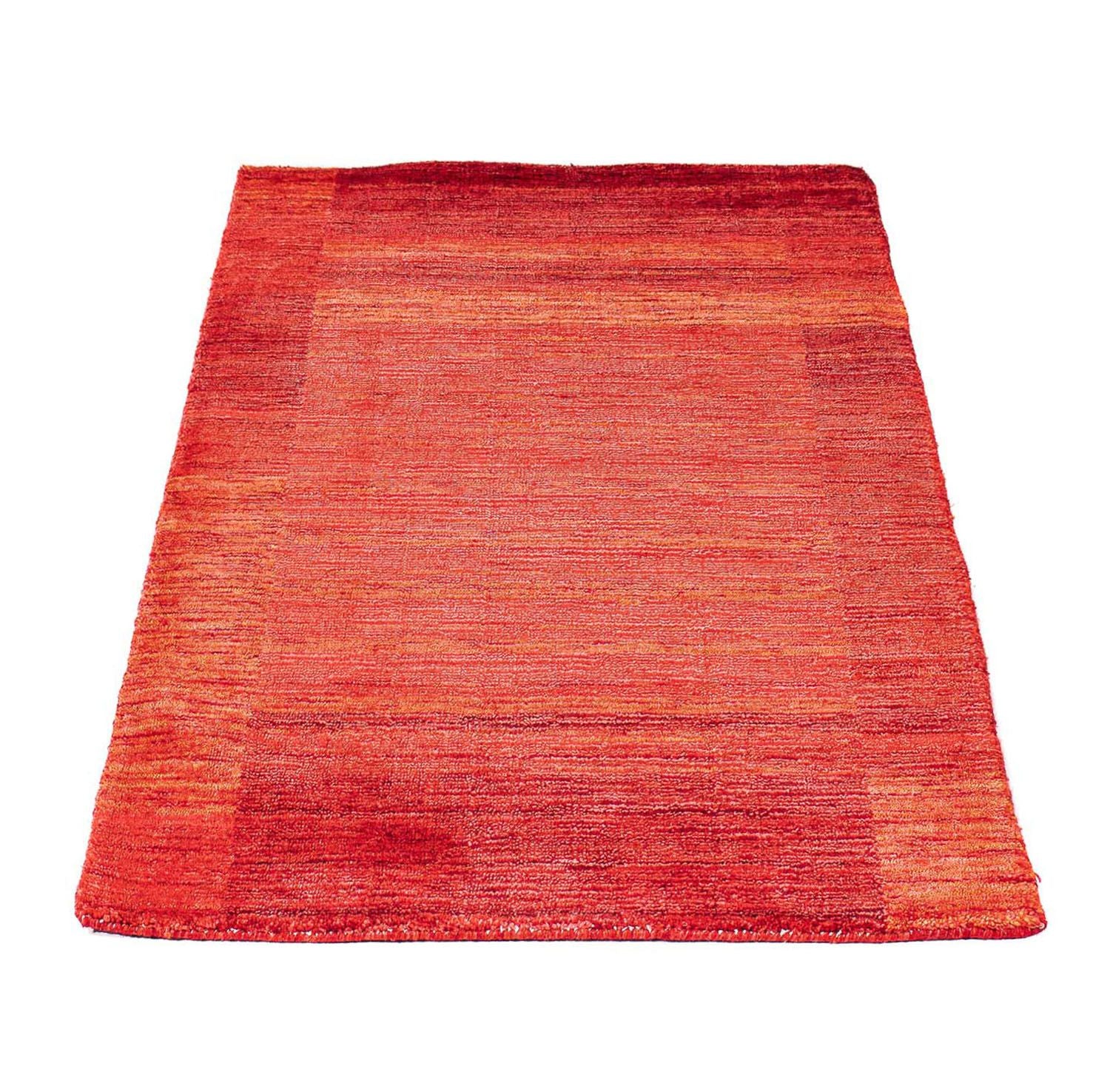 Alfombra Gabbeh - Loribaft Indus - 142 x 77 cm - rojo