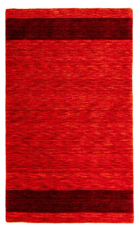 Alfombra Gabbeh - Loribaft Indus - 159 x 93 cm - rojo