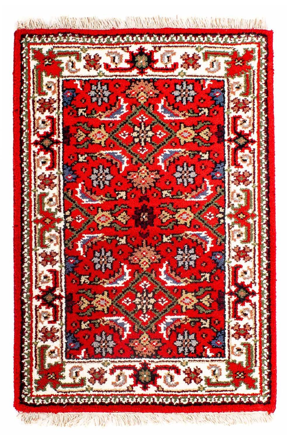 Alfombra oriental - Bidjar - Indus - 90 x 60 cm - rojo