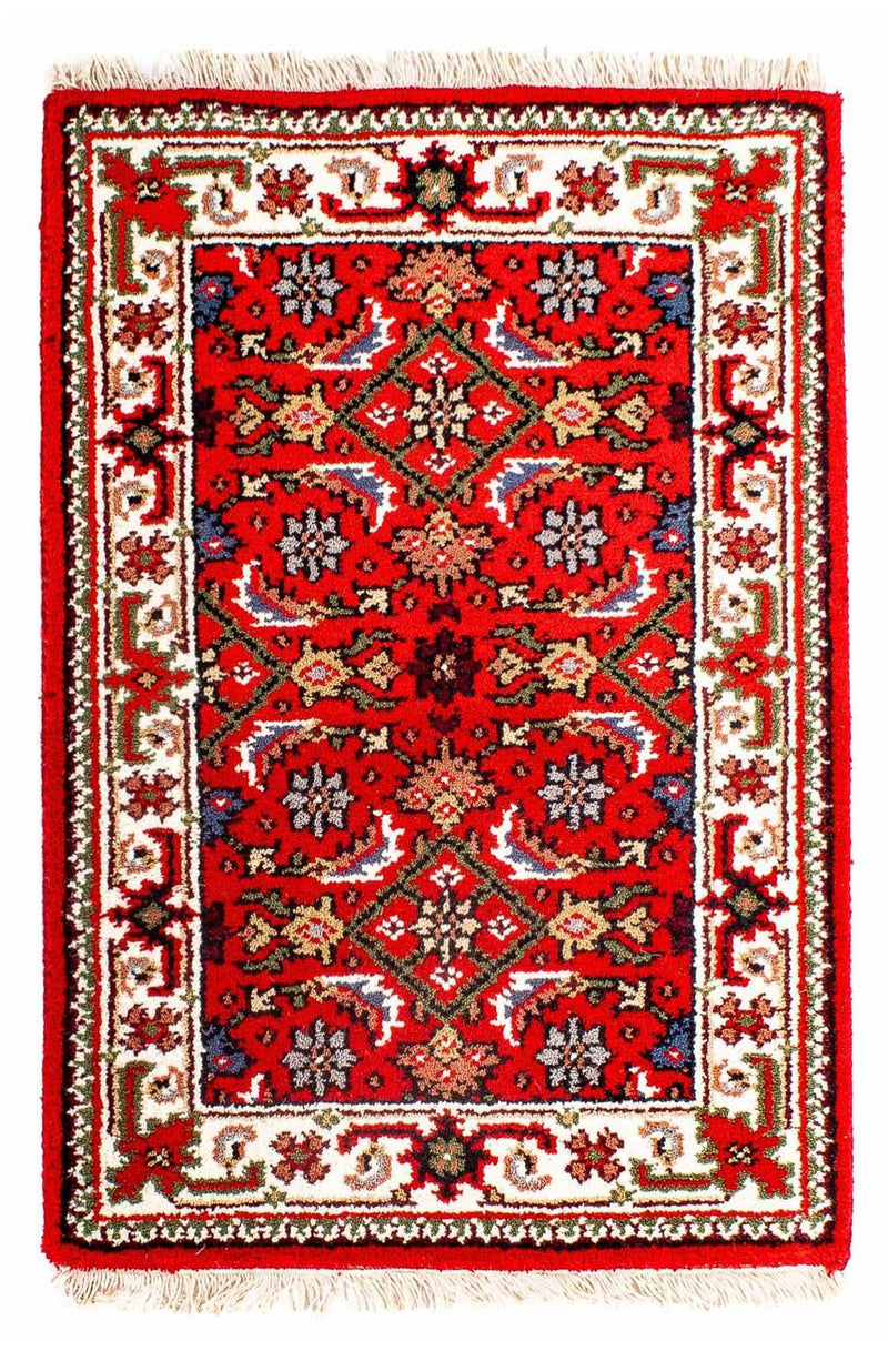 Alfombra oriental - Bidjar - Indus - 90 x 60 cm - rojo