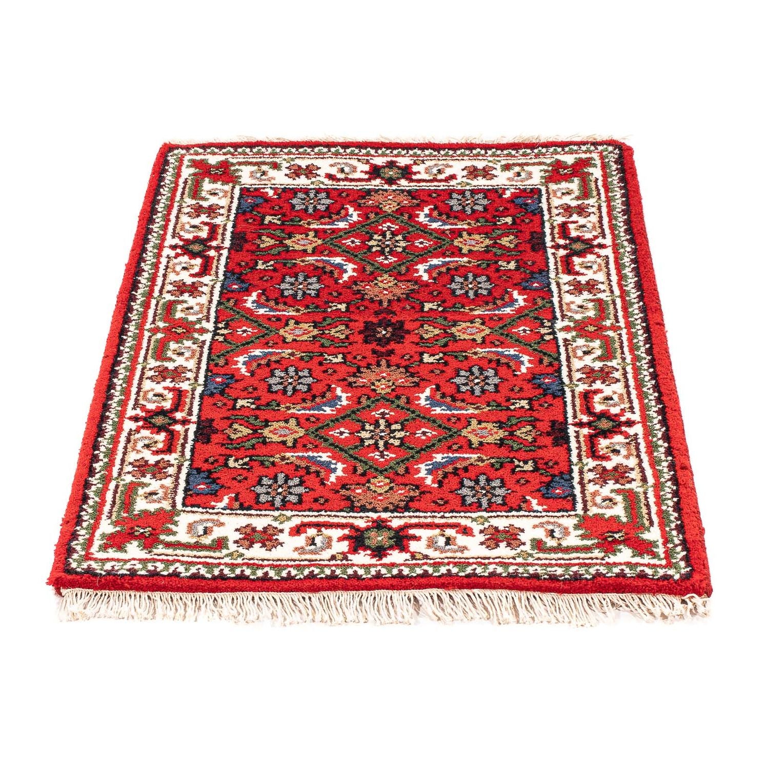 Alfombra oriental - Bidjar - Indus - 90 x 60 cm - rojo