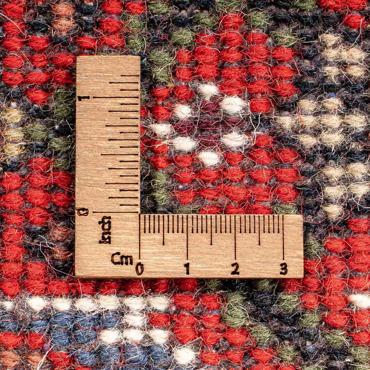 Alfombra oriental - Bidjar - Indus - 90 x 60 cm - rojo