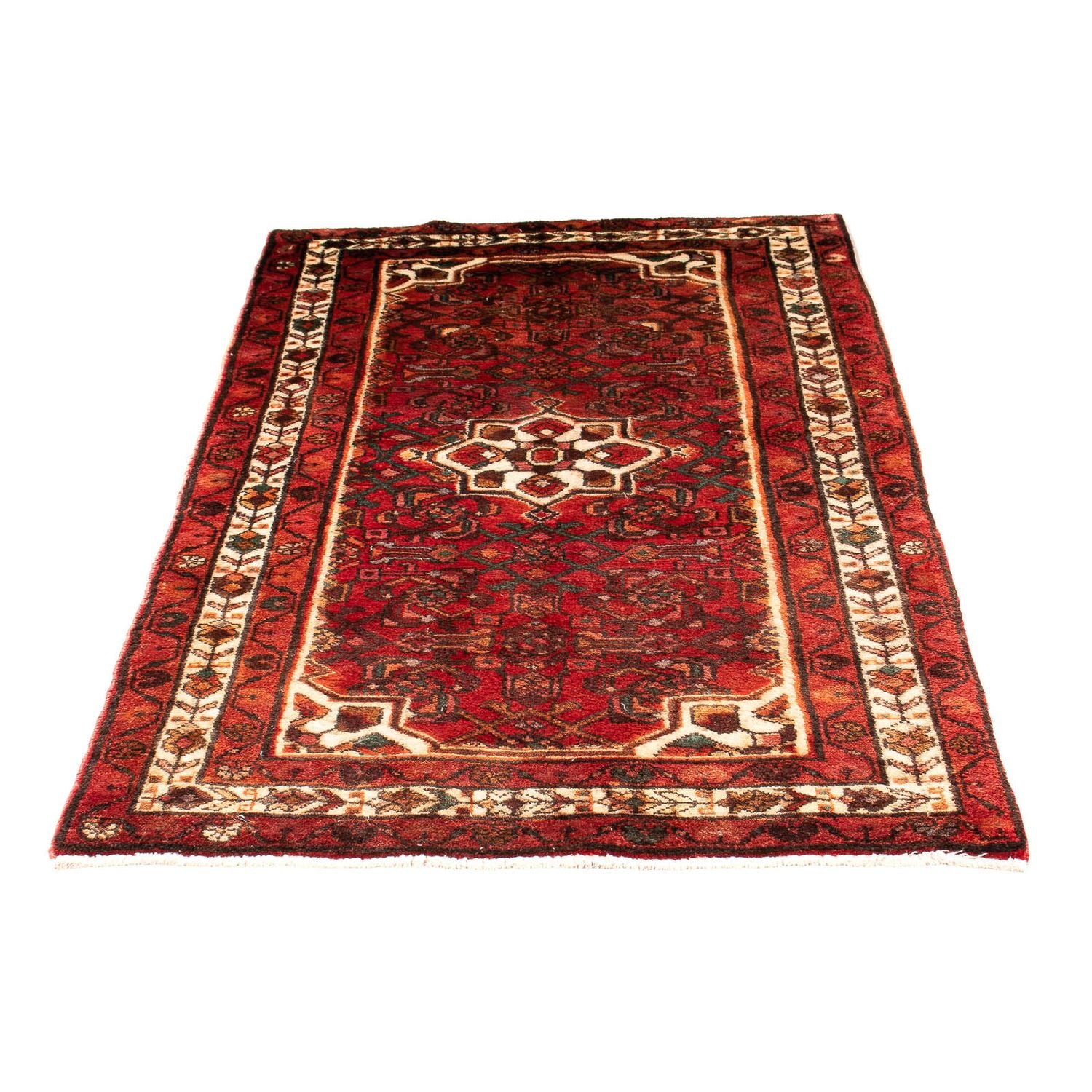 Alfombra de pasillo Alfombra persa - Nómada - 176 x 106 cm - rojo oscuro