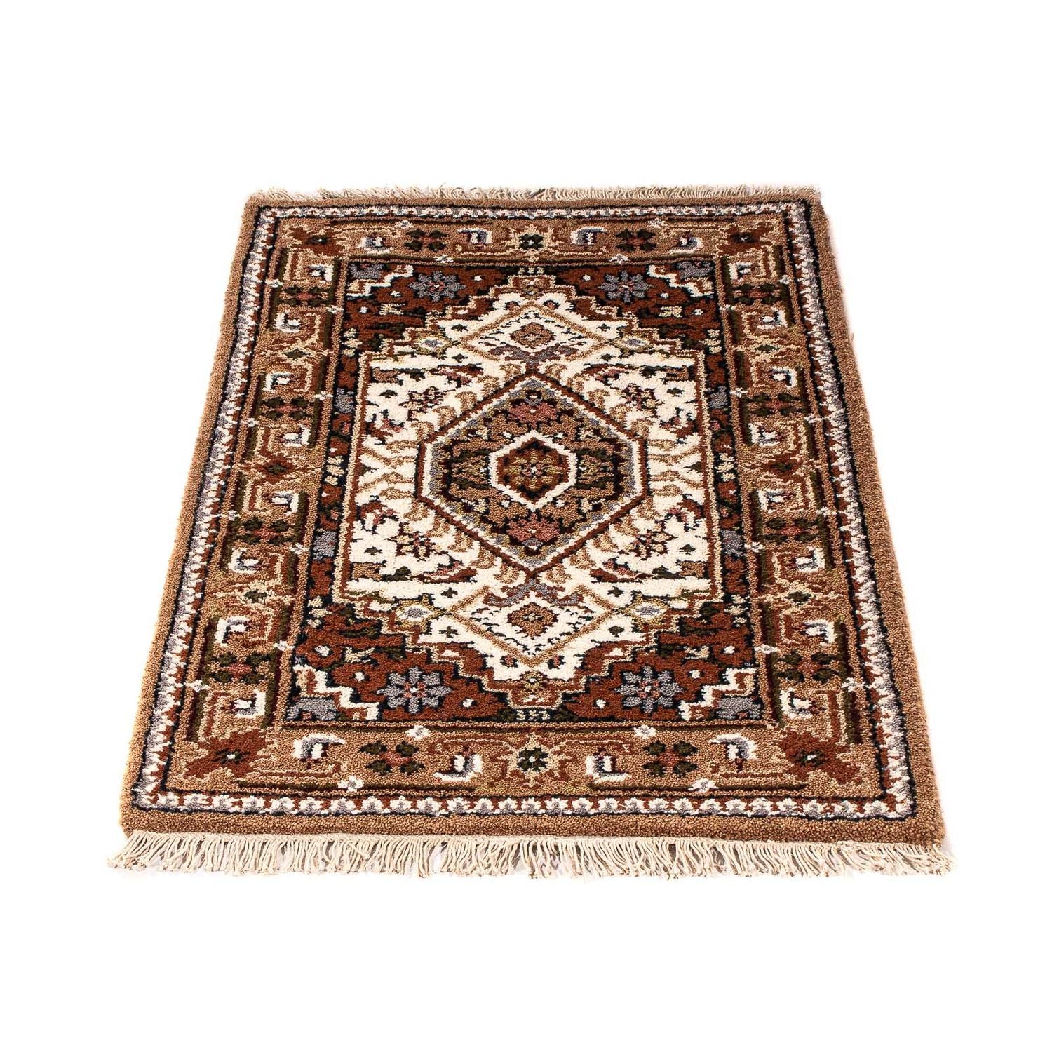 Alfombra oriental - Bidjar - Indus - 91 x 61 cm - beige