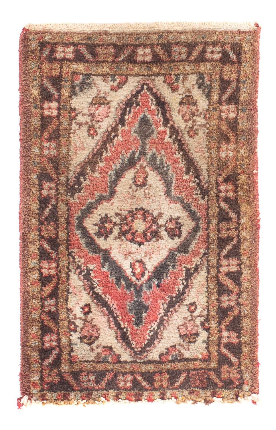 Alfombra persa - Nómada - 60 x 40 cm - marrón claro