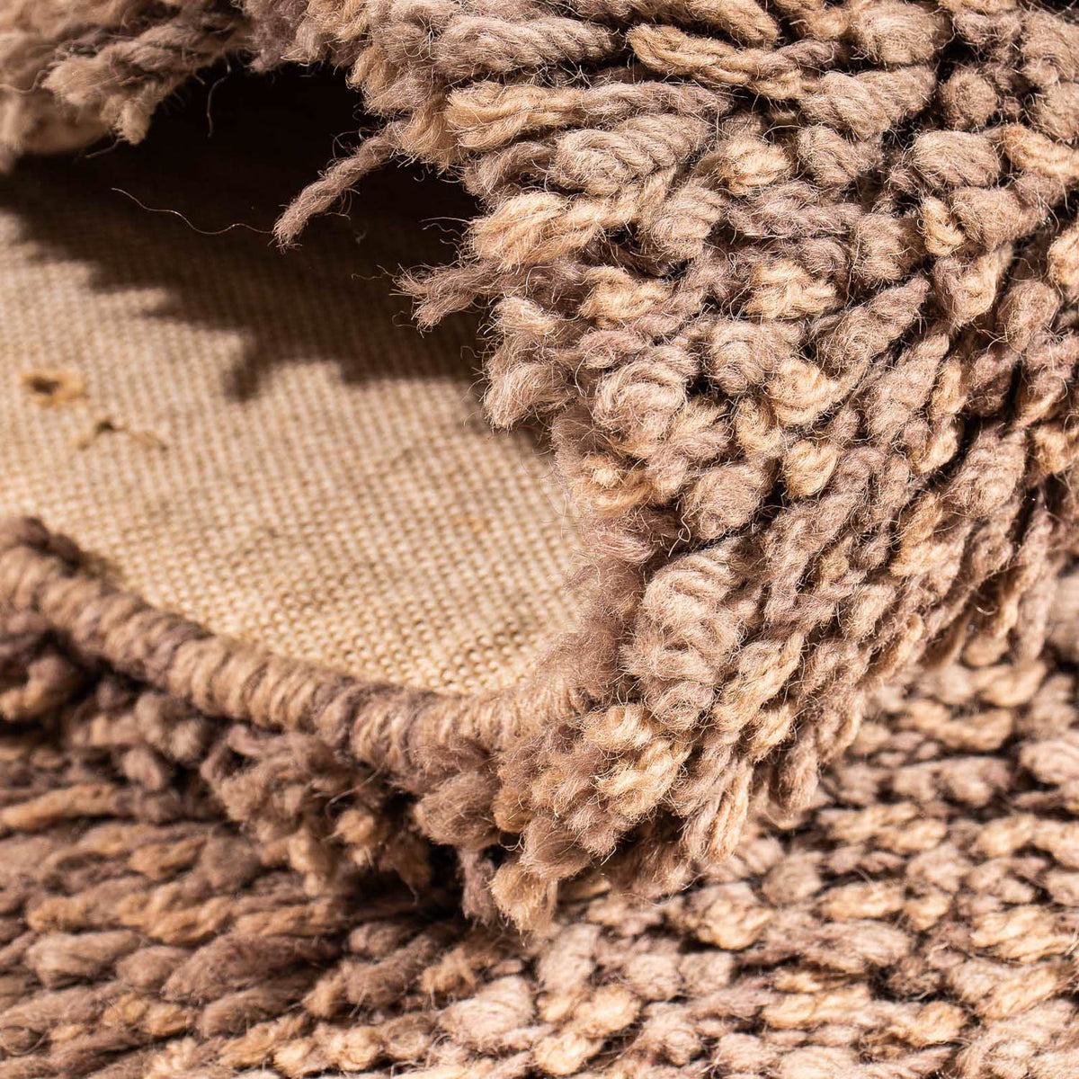 Alfombra de pasillo Alfombra de pelo largo - 310 x 65 cm - marrón claro