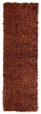 Alfombra de pasillo Alfombra de pelo largo - 205 x 64 cm - marrón