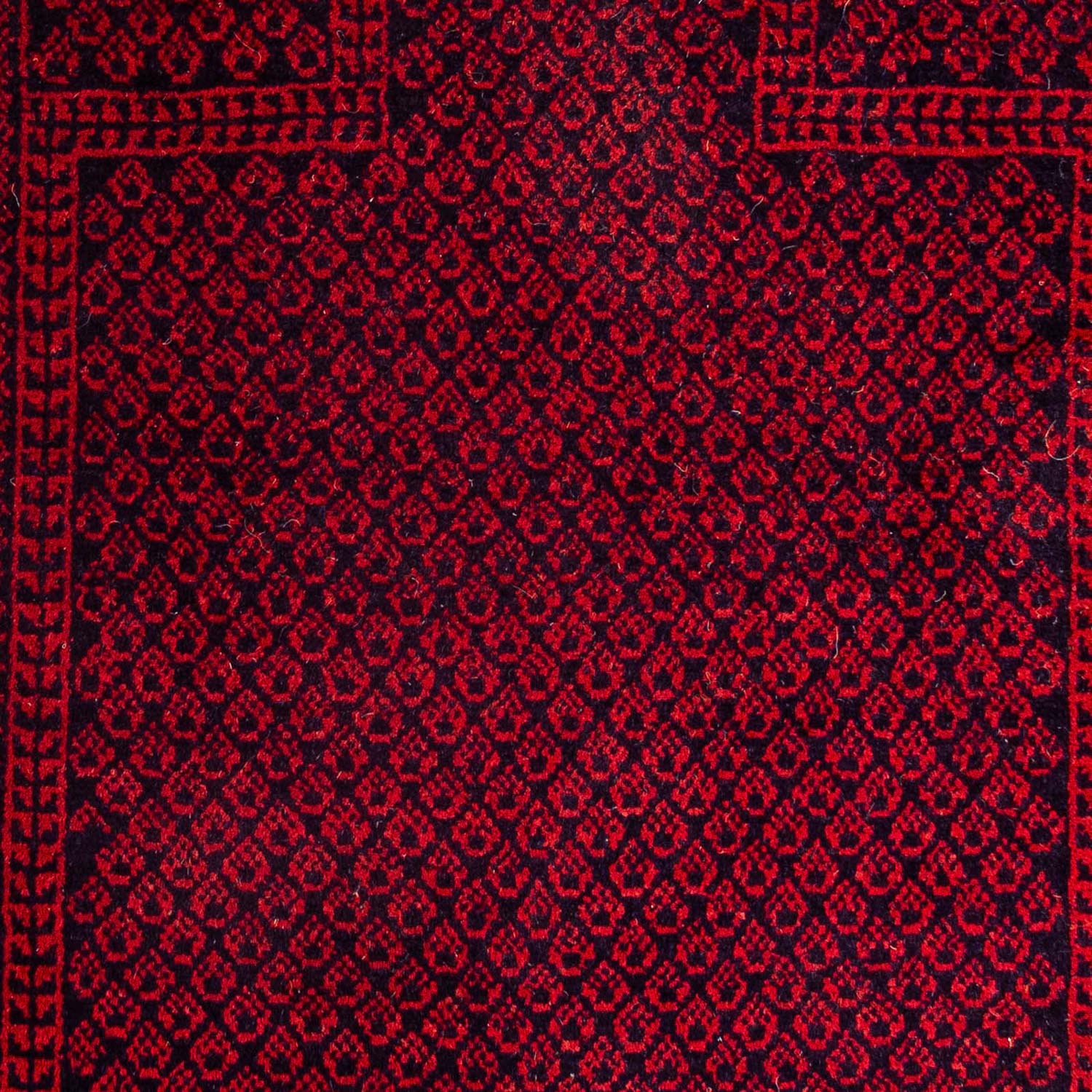 Alfombra Belutsch - 129 x 84 cm - rojo oscuro