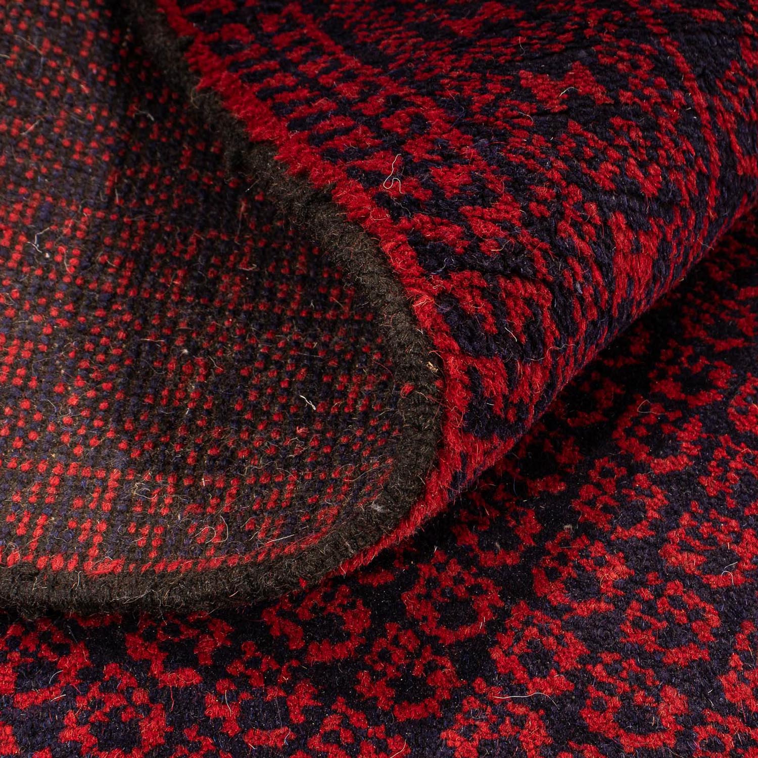 Alfombra Belutsch - 129 x 84 cm - rojo oscuro