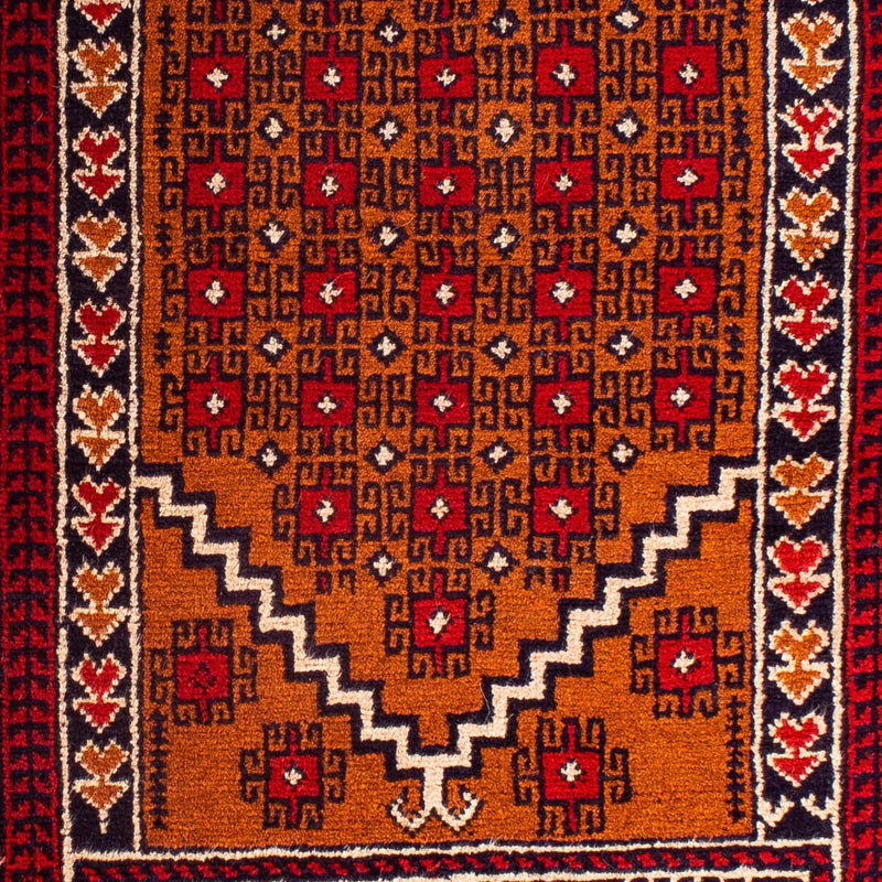 Alfombra Belutsch - 128 x 75 cm - rojo oscuro
