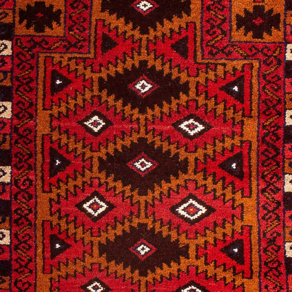 Alfombra Belutsch - 125 x 80 cm - rojo oscuro