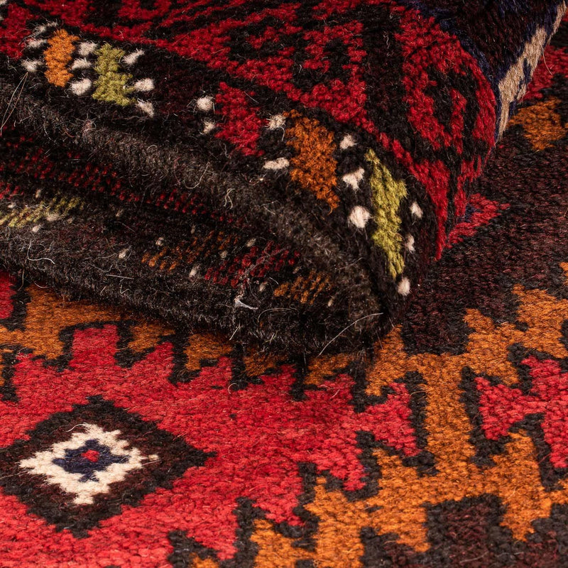 Alfombra Belutsch - 125 x 80 cm - rojo oscuro