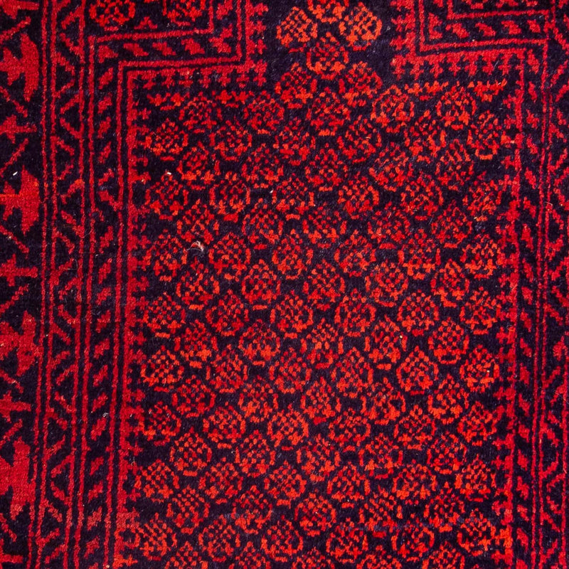 Alfombra Belutsch - 132 x 79 cm - rojo oscuro