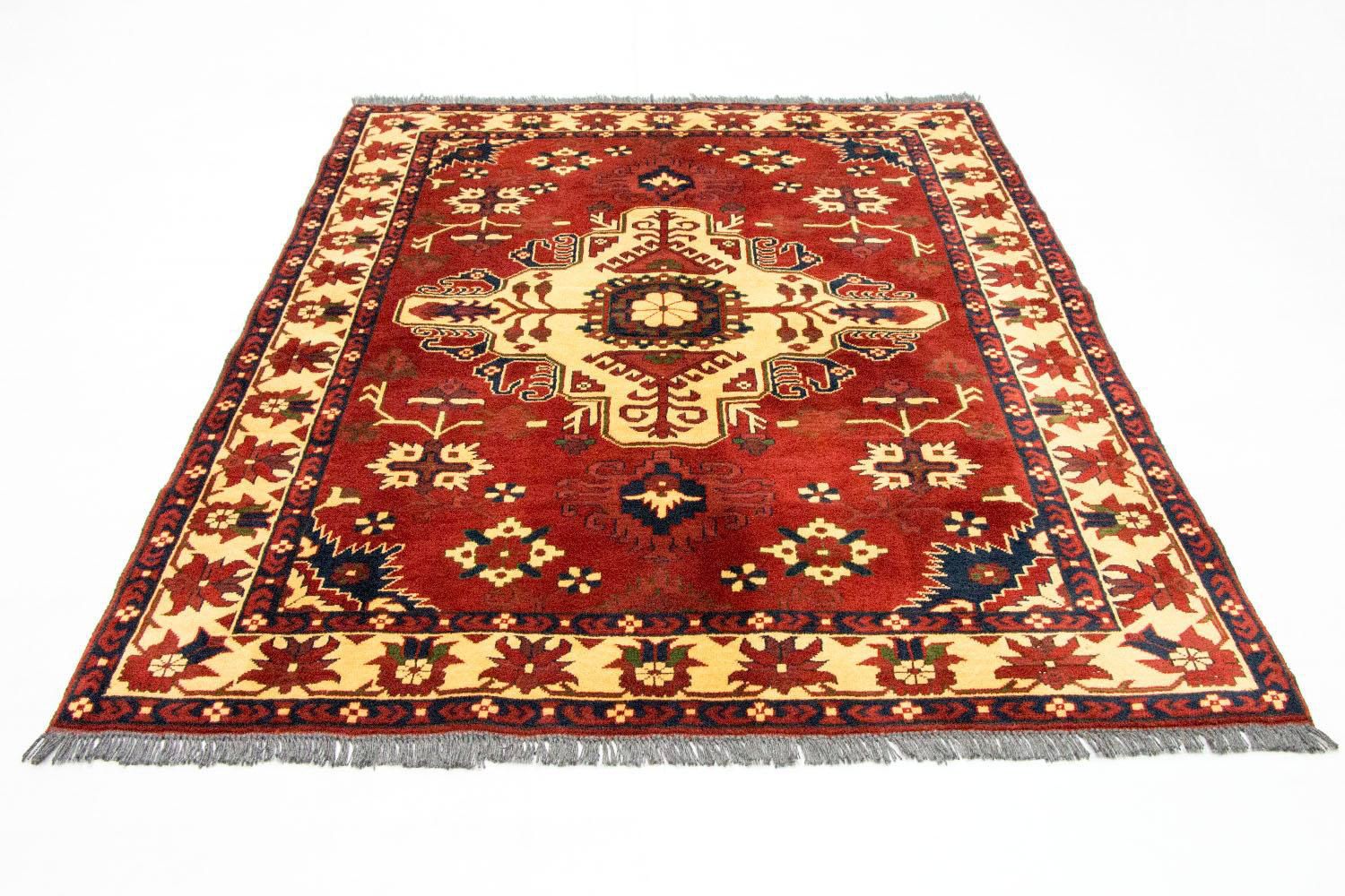 Alfombra afgana - Hatschlu - 195 x 159 cm - óxido
